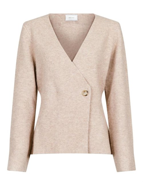 Neo Noir Marie Louise Strik Cardigan, Sand